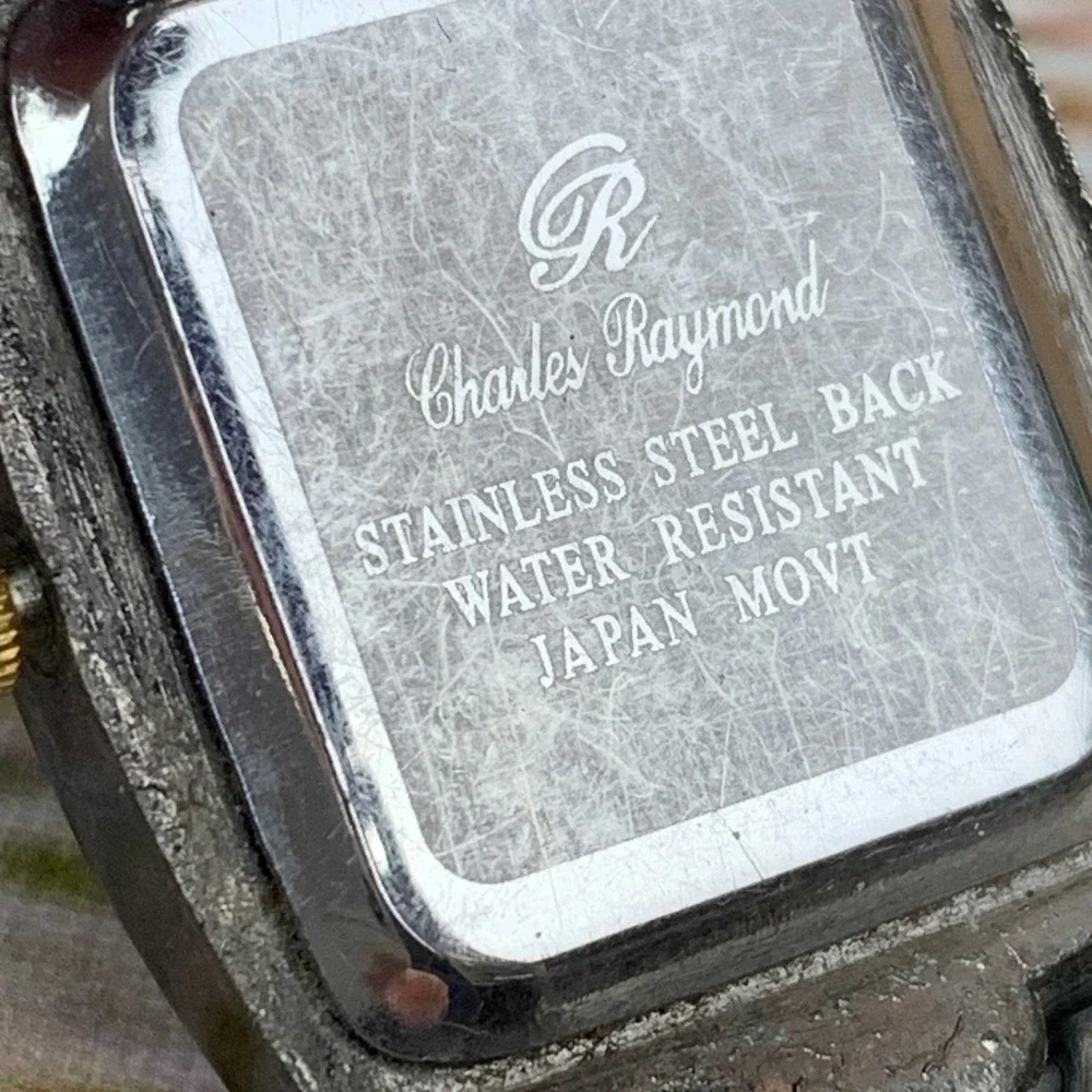 Charles Raymond His & Hers Matching Watch‎ Set Stainless Steel Japan Movement